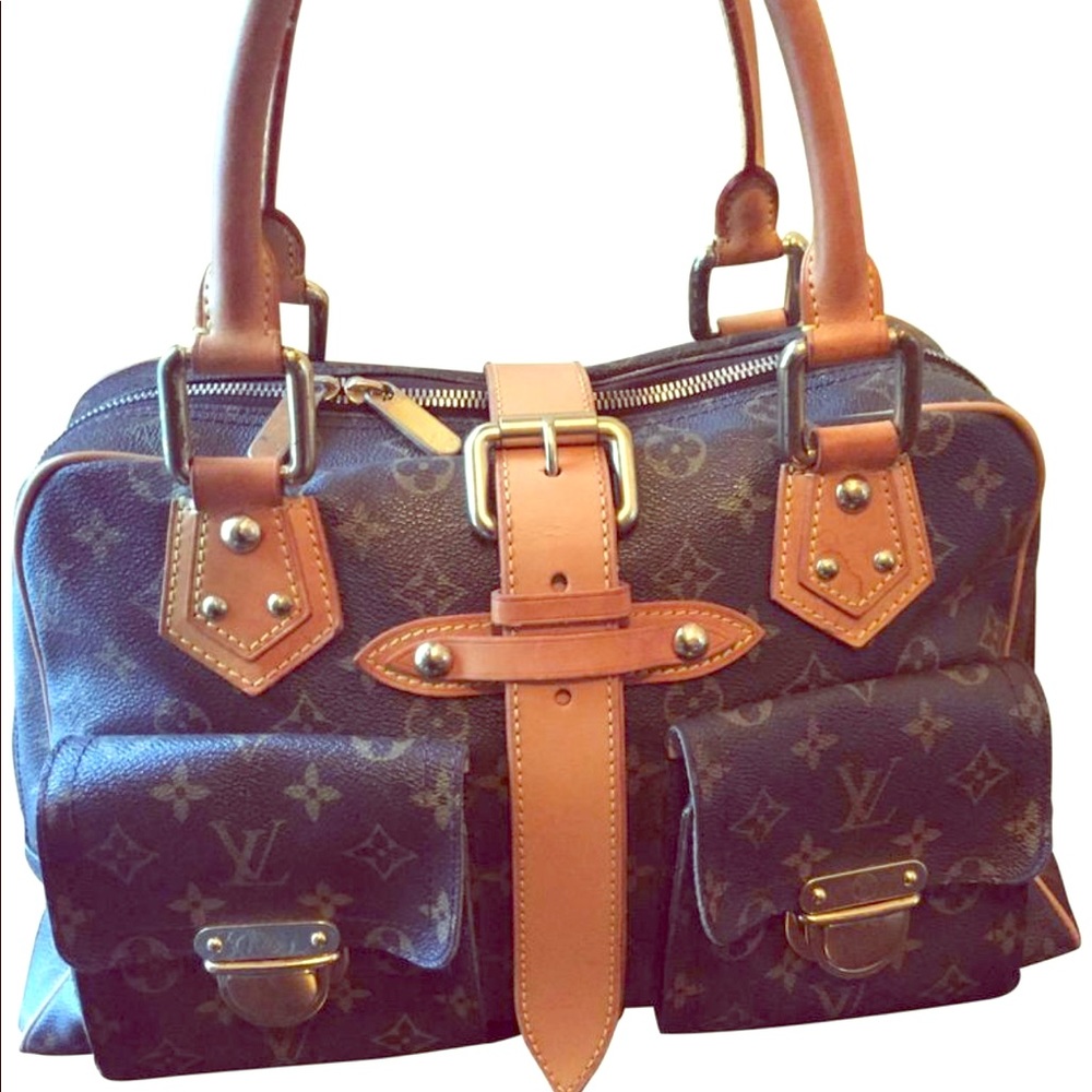 Manhattan GM LV Monogram Brown/Tan Classic Canvas